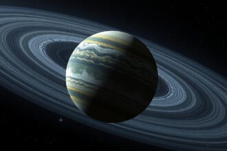 Haumea, a tojás alakú törpebolygó gyűrűkkel és holdakkal.