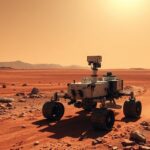 Opportunity marsjáró a Mars vörös táján