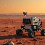 Sojourner marsjáró a vörös bolygón, mikrohullámú sütő méretű robot.