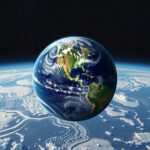 A Föld nézőpontja az űrből, bemutatva a bolygó szép tájait.