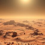 Mars felszíne lenyűgöző, vörös tájjal és titokzatos formációkkal.