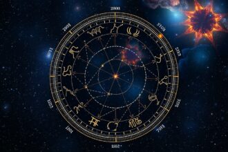 Ekliptika és az állatöv csillagképei az éjszakai égen.