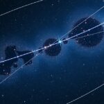 Meridián és déli kör ábrázolása az éjszakai égbolton.