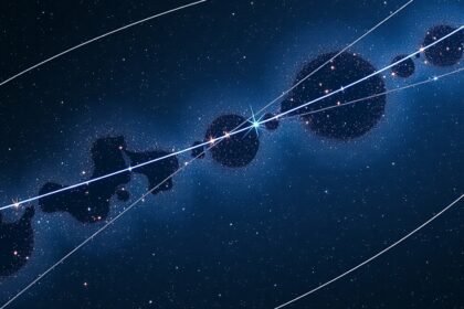 Meridián és déli kör ábrázolása az éjszakai égbolton.