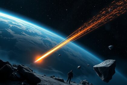 Hullócsillag a Föld légkörében, meteoroid és meteorit képződése.