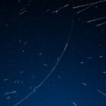 ZHR meteorzápor az égbolton, tiszta éjszakai látvány