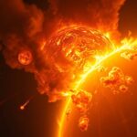 A Nap koronakidobódása közben kilökődő plazma és gázok