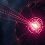 Kozmikus pulzár sugárja a sötét univerzumban