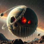Bizar exobolygó egy félelemkeltő küllemű planetáris kép.