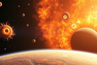 Kozmikus robbanások ábrázolása az univerzumban