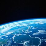 A Föld képe az űrből, a végtelen kozmoszban.