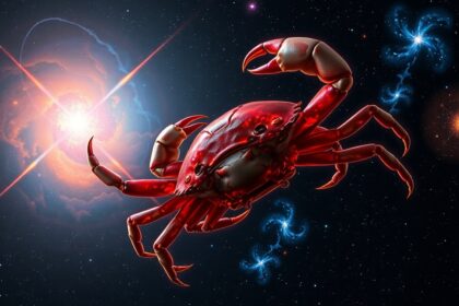 M1 (Rák-köd) és a felrobbanó csillag látványos képe