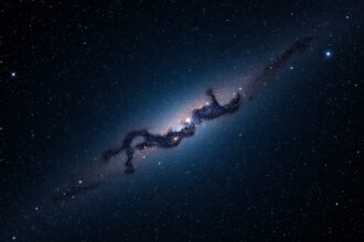 A Kígyó csillagkép csillagai és gömbhalmaza éjszakai égbolt