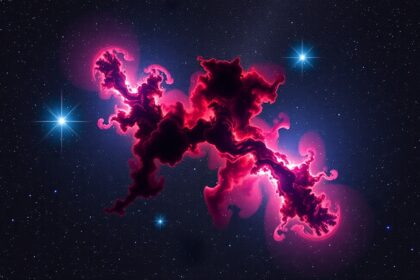 M8 Lagúna-köd a Nyilas csillagképében, szabad szemmel látható