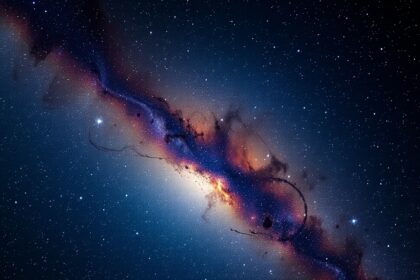 M24 kis Sagittarius-csillagfelhő a Tejútban, csillagmezővel.