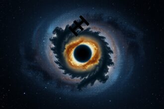 M64 galaxis monokli porfelhővel az Univerzumban