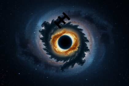 M64 galaxis monokli porfelhővel az Univerzumban