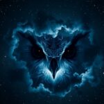 M97 Bagoly-köd, egy planetáris köd az éjszakai égbolton, bagolyszerű arccal.