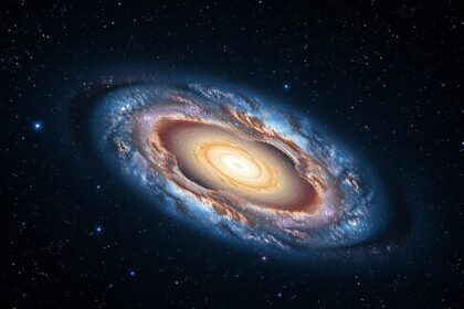 M104 Sombrero-galaxis éjszakai égbolt