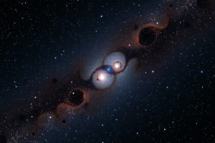 Ikerhalmazok (NGC 869 és 884) a Perseus csillagképből, lenyűgöző csillagmezővel.