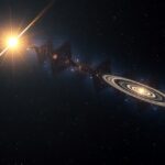 Procyon csillag és kísérője az éjszakai égbolton.