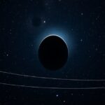 Regulus, a fényes, tojás alakú csillag a csillagos égbolton.