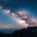 Csillagos égbolt a Zselici Csillagoségbolt-park felett.