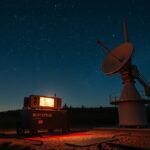 Hold-radar kísérlet eszköze az éjszakai ég alatt, 1946