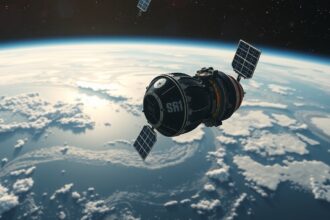 Masat-1, az első magyar műhold, az űrben.