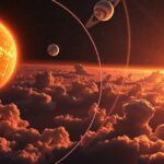 Kép az űrről, levegővel és a Nap hatalmas intenzitásával.