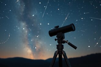 Binokulár állvány rögzítése csillagvizsgálathoz éjszaka