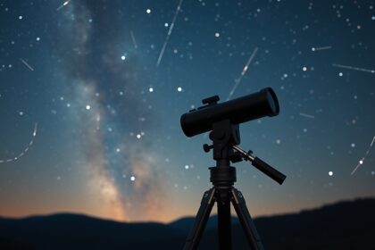 Binokulár állvány rögzítése csillagvizsgálathoz éjszaka