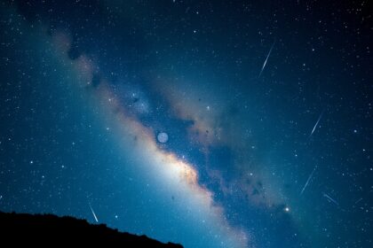 Csillagok és galaxisok az éjszakai égbolton