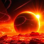 Láva-bolygó, ahol láva borítja a tenger felszínét