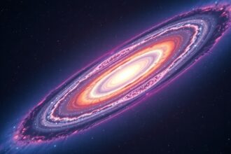 Planetáris köd színes gázburokkal a kozmoszban