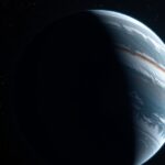 A Kepler-90i exobolygó látványa a csillagközépen.