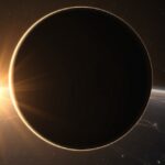 A Kepler-47c gázóriás napfelkeltével a kettőscsillag mellett.