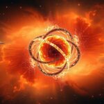 Neutrincsillagok és a közelben lévő űrhajók látképe