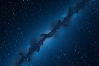 A Szíriusz és csillagok az éjszakai égbolton