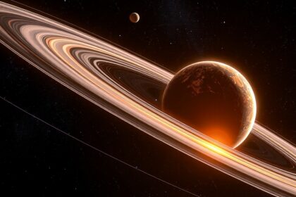 Proxima Centauri és bolygói csillagászati ábrázolása