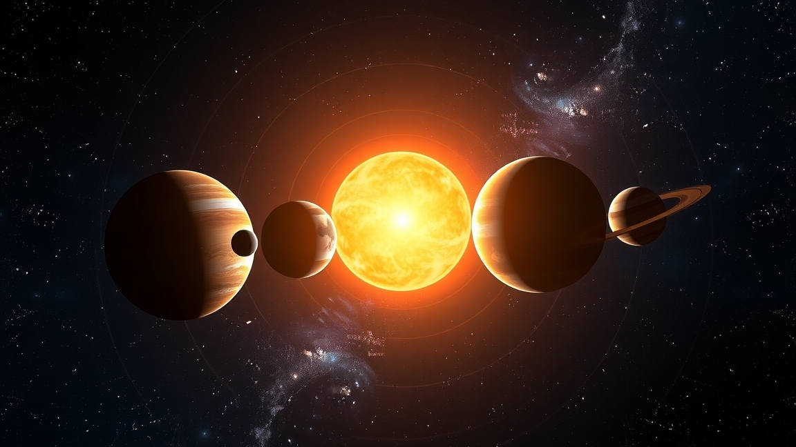 A Naprendszer nyolc bolygója a Nappal együtt.