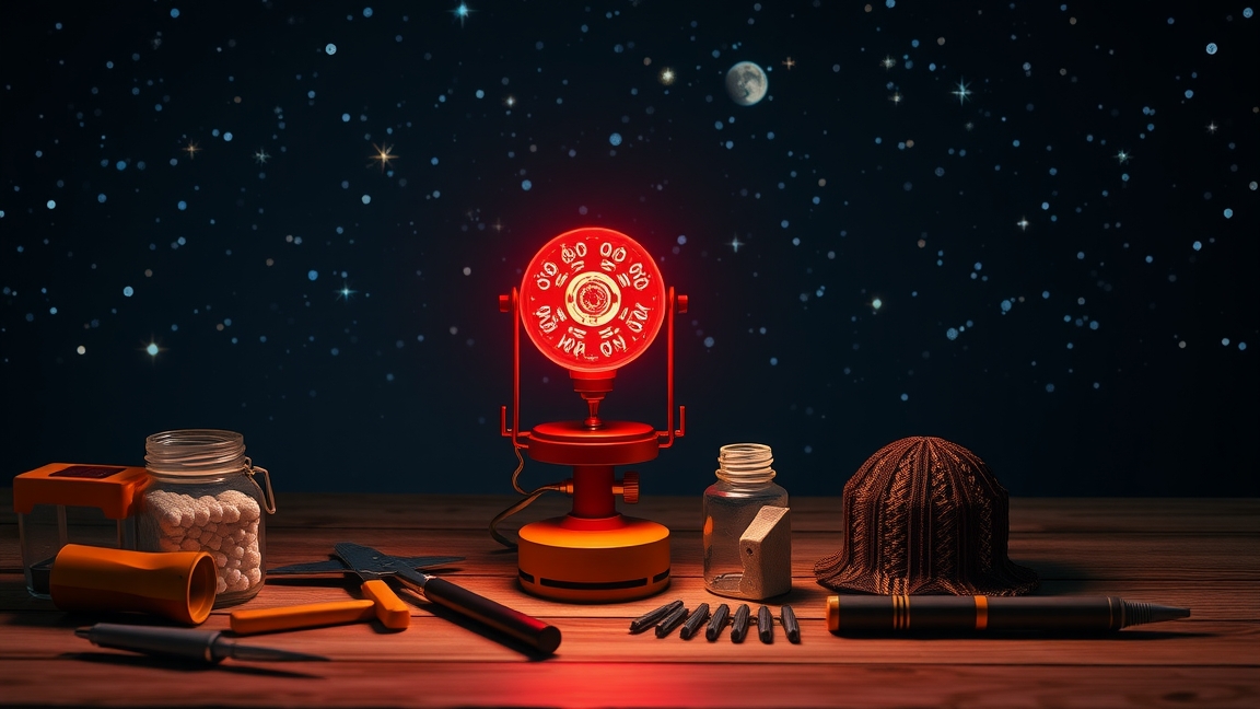 Házilag készített vörös észlelőlámpa eszközök között