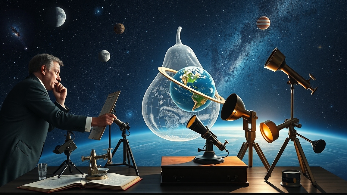 Izsák Imre, magyar geofizikus a Föld körte alakját vizsgálja.