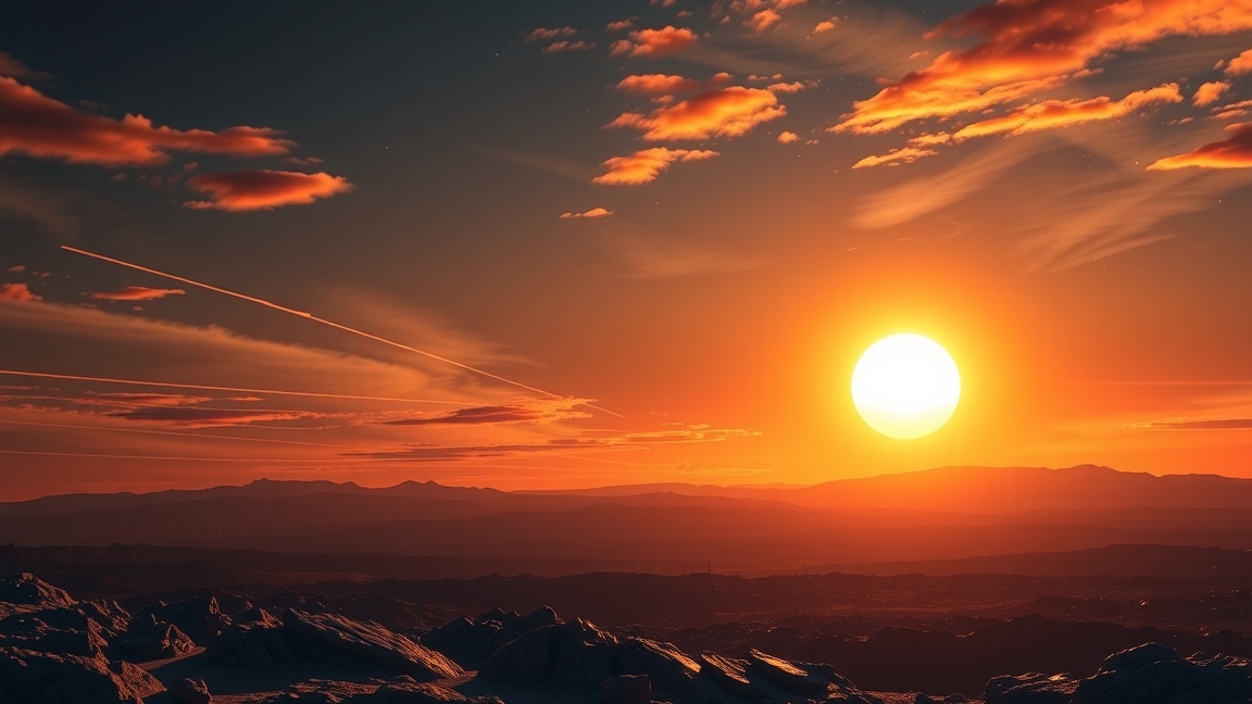 Kettős naplemente a Kepler-16b bolygón, a Tatooine inspirációval.