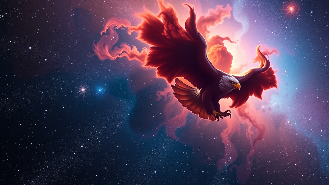 Sas-köd galaxis és a Teremtés Oszlopai kozmikus látvány