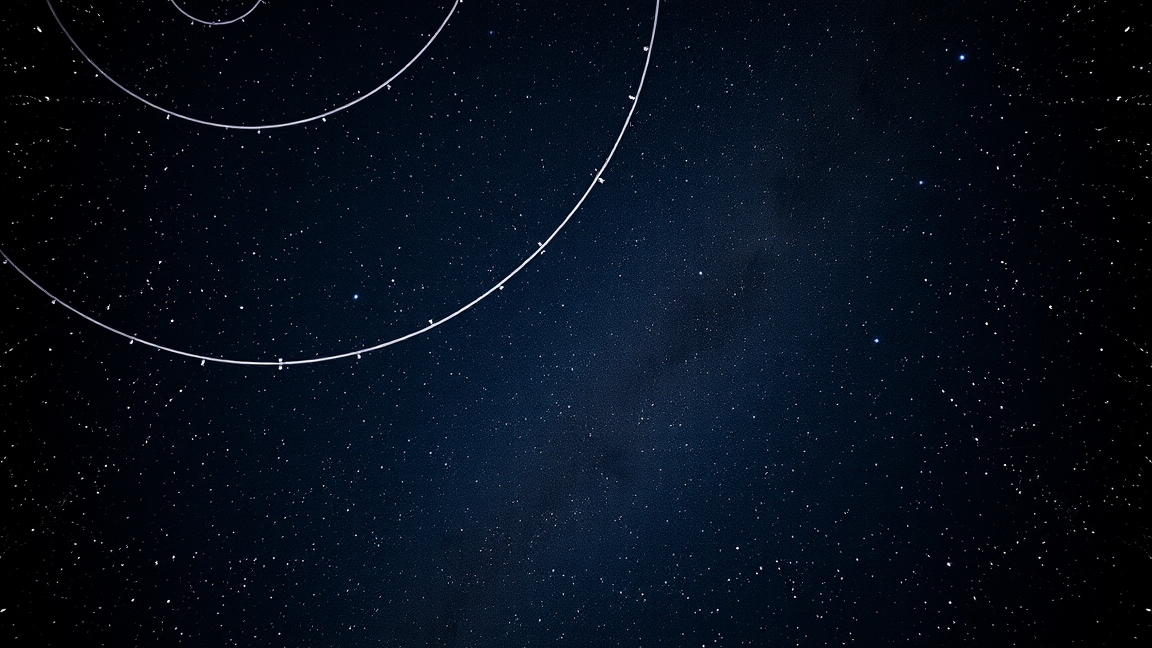 Csillagokkal teli égbolt, csillagászati ábrázolás