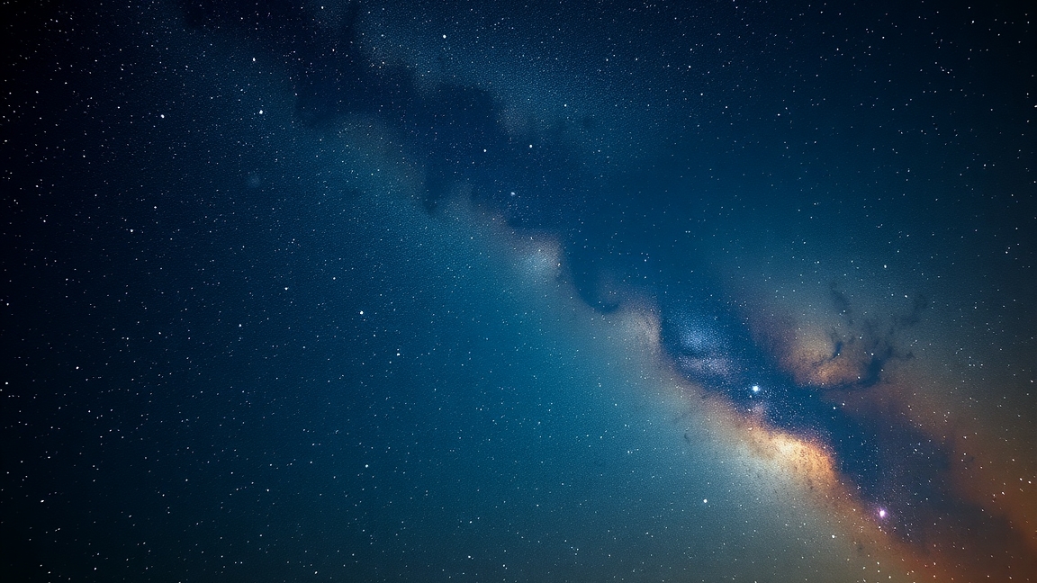 Csillagos égbolt ábrázolás asztrofizikai kontextusban.