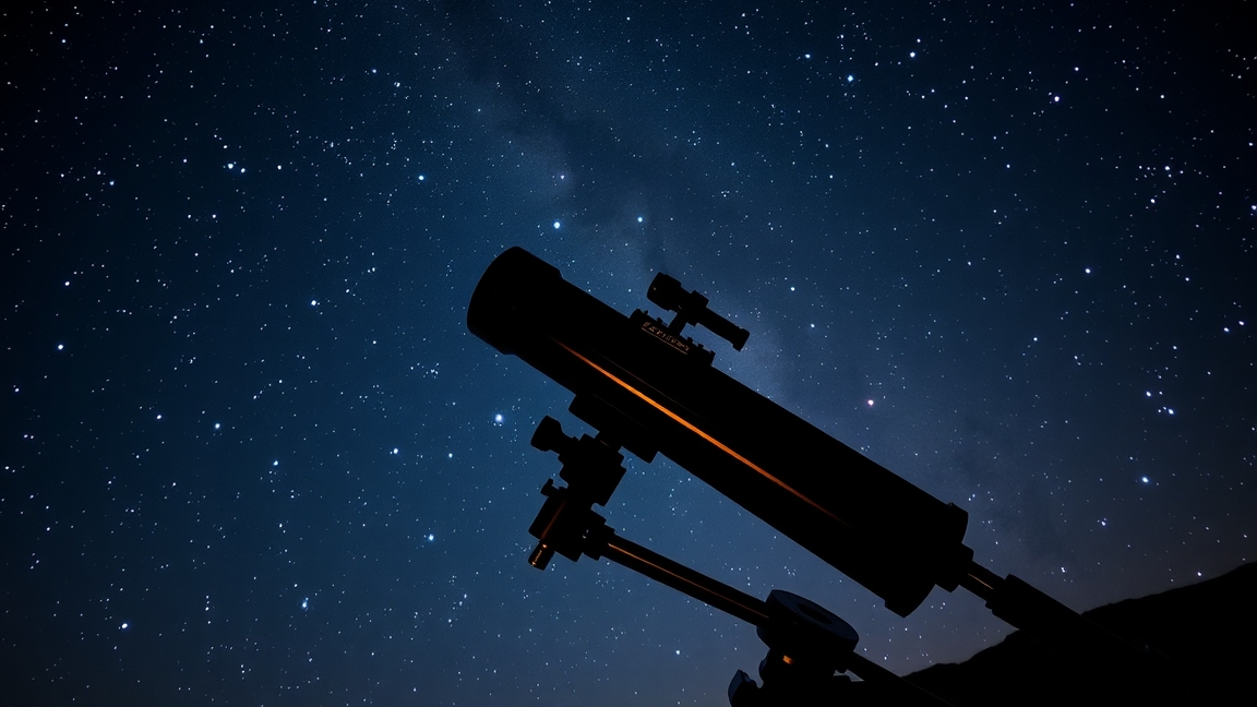 Távcső a csillagos ég alatt, felfedezve a látómező titkait.