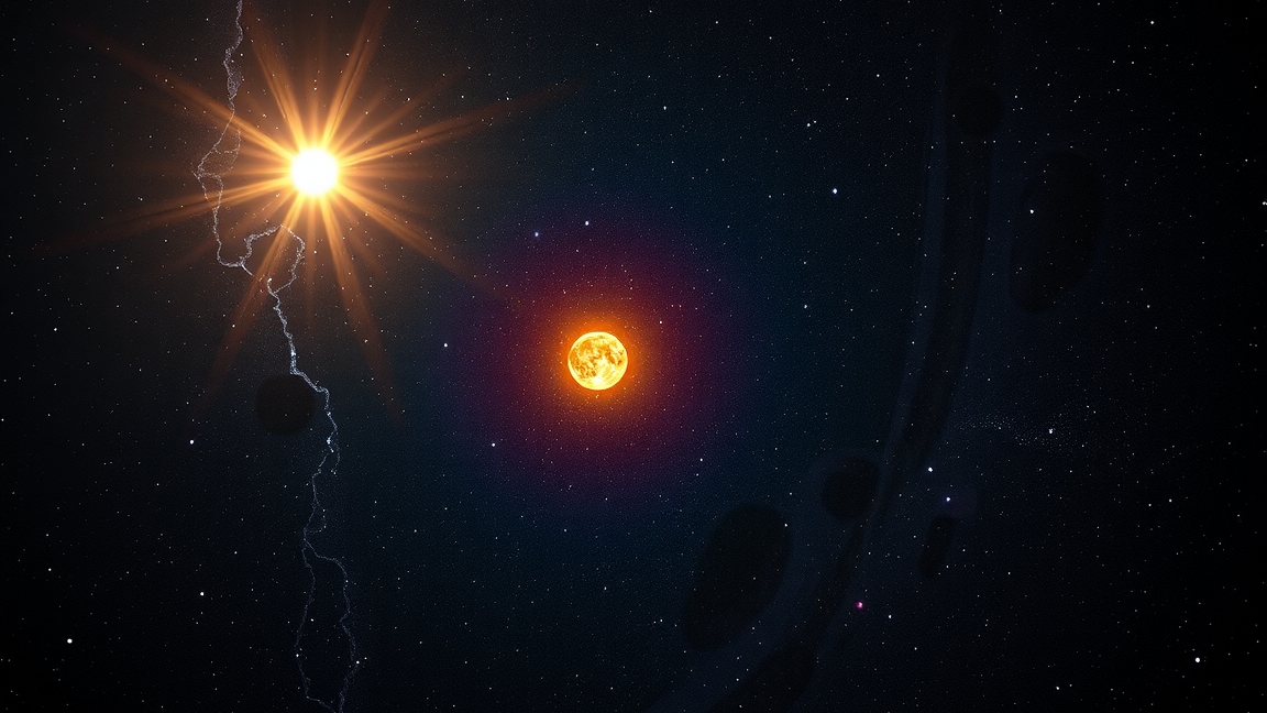 A Nap és a Szíriusz összehasonlítása az éjszakai égen.