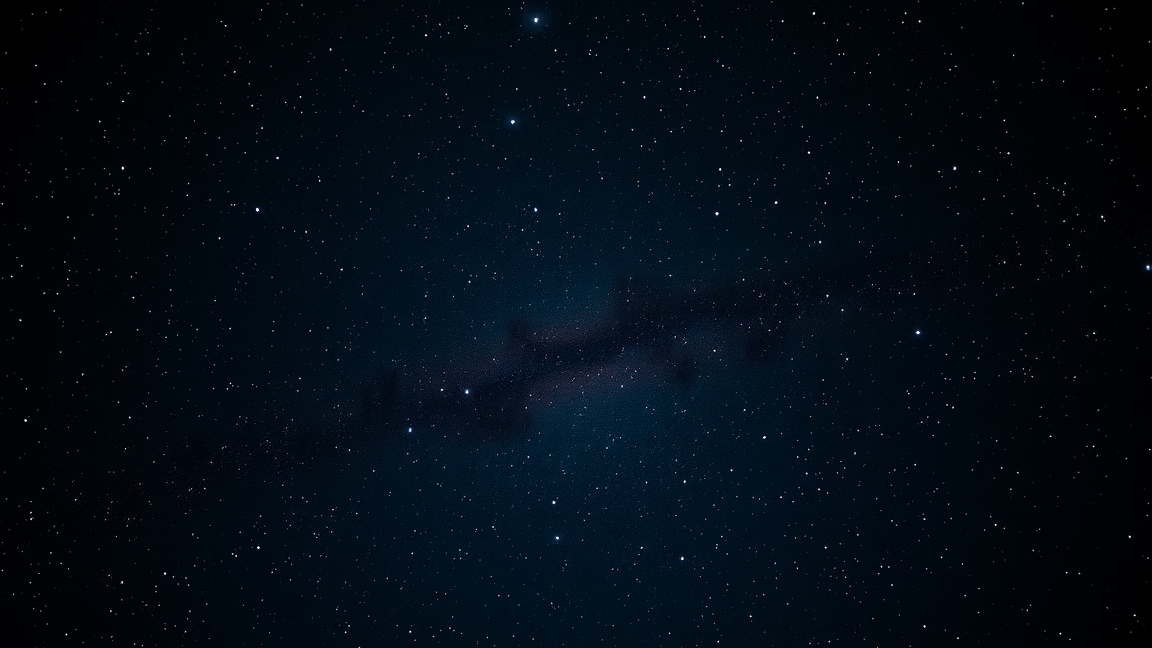 Sötét éjszakai égbolt rengeteg csillaggal és galaxisokkal.